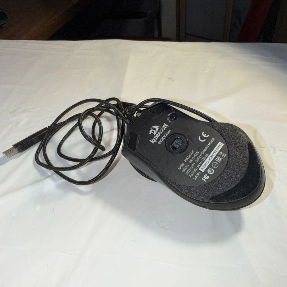 Redragon Predator M612-RGB Wired Gaming Mouse 8000 DPI Black RGB Backlit USB